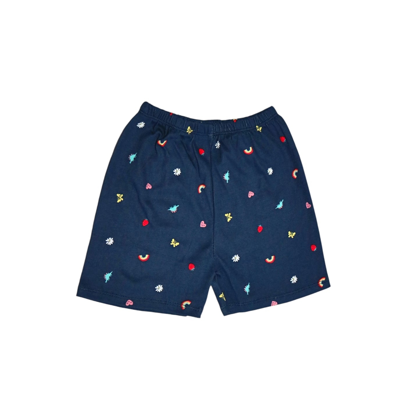 Mini Moji's T-Shirt & Shorts - Navy Blue