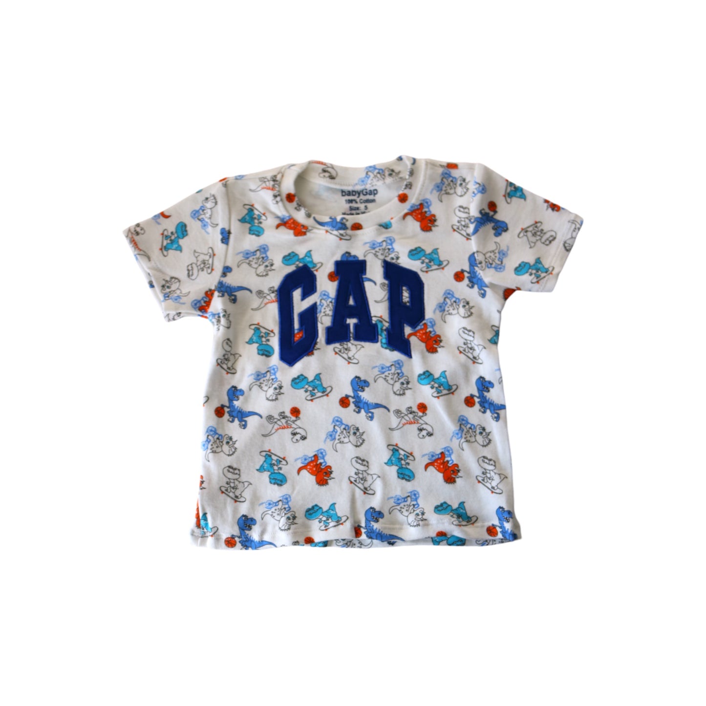 Basketball Dino-Star T-Shirt & Shorts - White