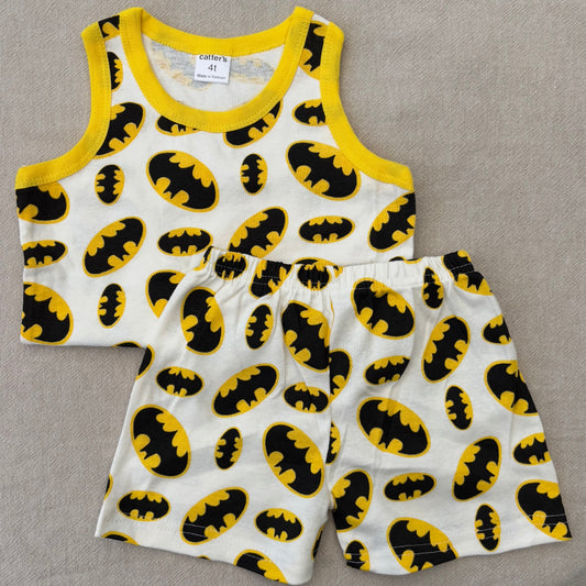 Batman Singlet & Shorts - Yellow