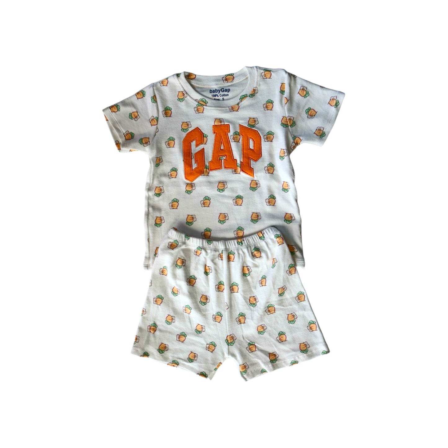 Carrots N’ Me T-Shirt & Shorts Set - White