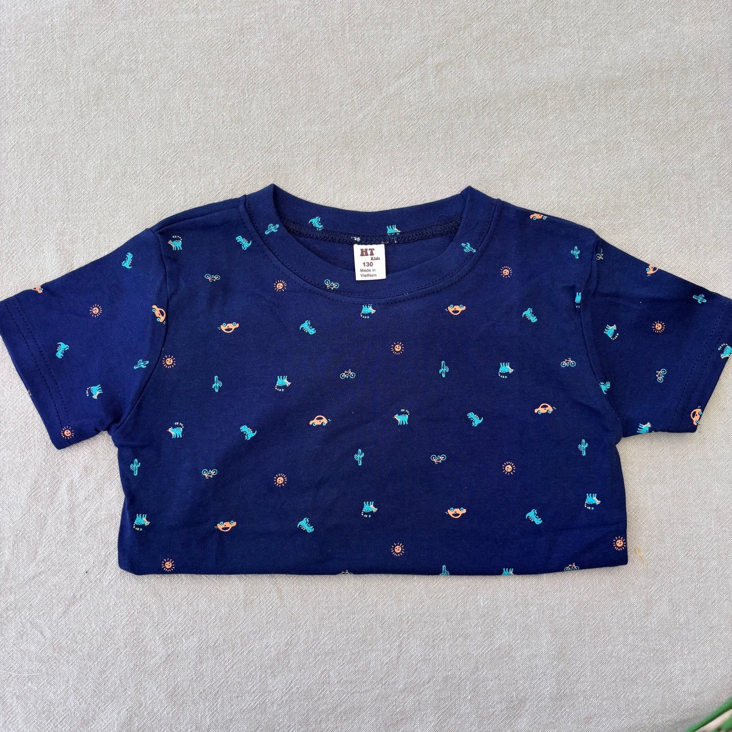 Mini Emojis T-Shirt & Short - Navy