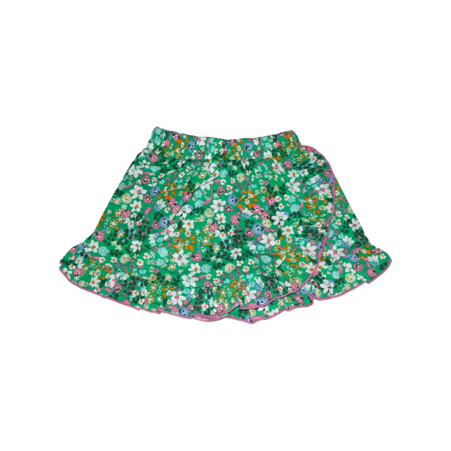 Blooming Garden Ruched Top & Skorts - Green