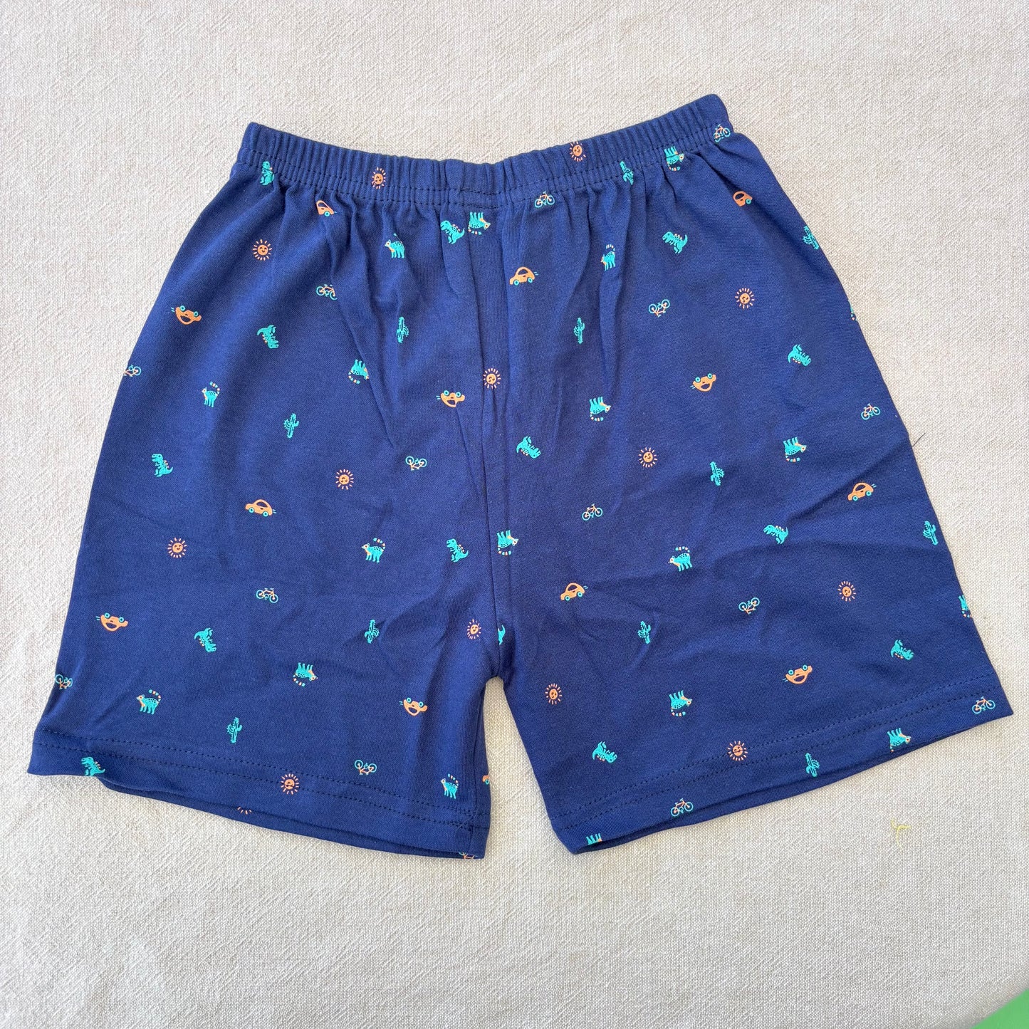 Mini Emojis T-Shirt & Short - Navy